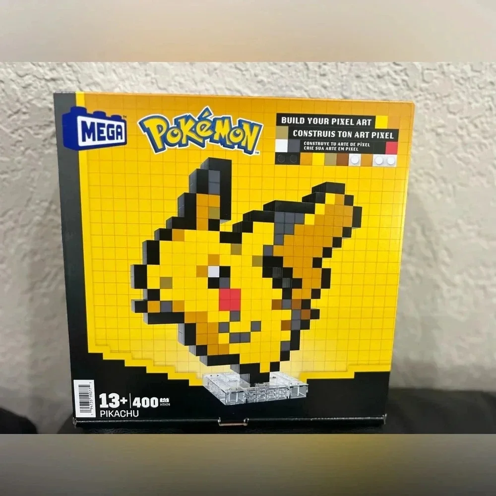 *NEW* MEGA Pikachu Pixel Art Set with 400 pcs 13+ PIKACHU
